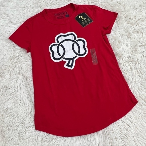 Baseballism Boston Red Shamrock Women's Shirt XS NWT - Picture 10 of 10